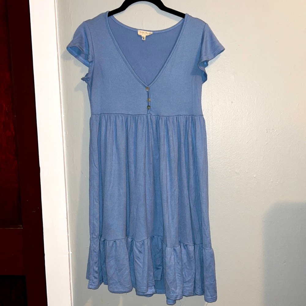 See You Monday Blue Dress